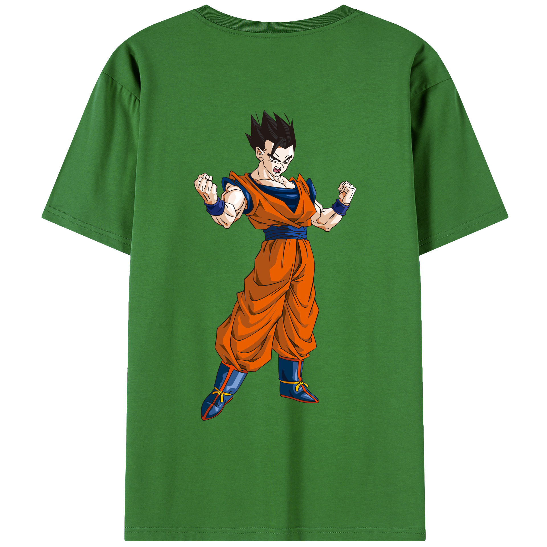 （画像用） ドラゴンボール 孫 悟飯（そんごはん）DRAGON BALL Son Gohan レディース半袖Tシャツ(バックプリント)